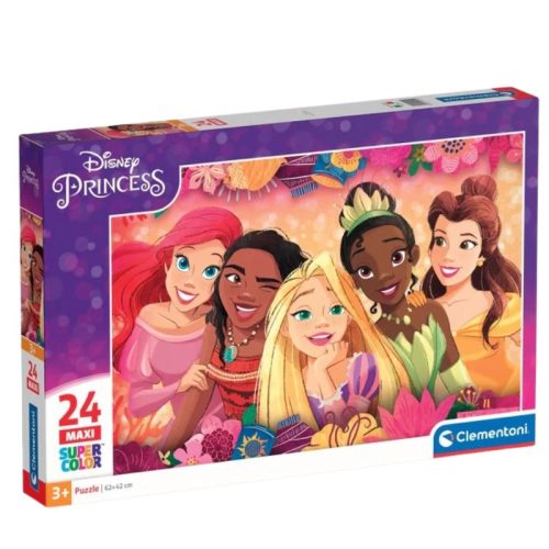 Clementoni 24241 Super Color Maxi puzzle - Disney hercegnők (24 db)