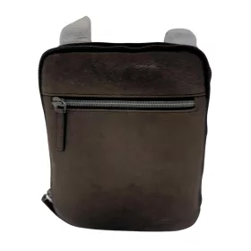 Bőr válltáska barna színben