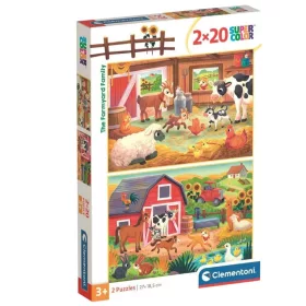 Clementoni 24818 Super Color puzzle – A farmon (2x20 db)