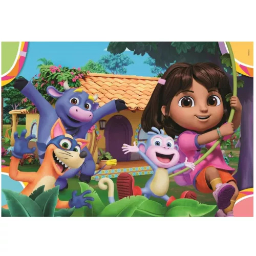 Clementoni Super Color puzzle – Dóra, a felfedező 2x20 db