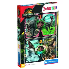 Clementoni 24830 Super Color puzzle – Jurassic World (2x60 db)