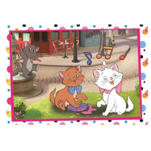 Clementoni SuperColor puzzle – Disney klasszikusok: 101 kiskutya és Macskarisztokraták, 2 x 60 db