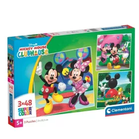 Clementoni Mickey Mouse Clubhouse SuperColor puzzle – 3 x 48 db