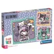 Clementoni SuperColor Square puzzle – Kuromi, 3x48 db