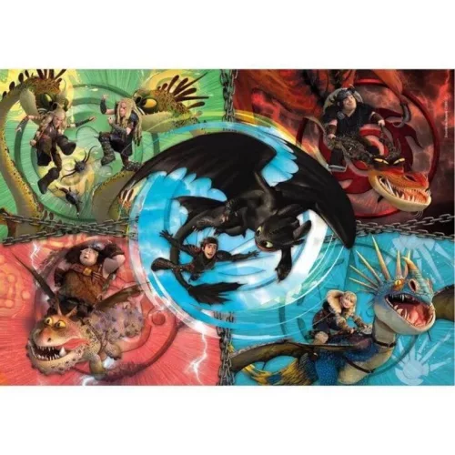 Clementoni 25035 Super Color puzzle – Így neveld a sárkányodat (104 db)