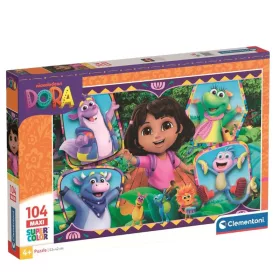 Clementoni 25077 Super Color Maxi puzzle – Dóra, a felfedező (104 db)