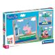 Clementoni 25293 Super Color 3 az 1-ben puzzle - Peppa malac (3 x 48 db)