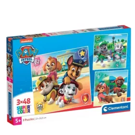 Clementoni SuperColor 3 az 1-ben 25301 puzzle – A mancs őrjárat (3 x 48 db)