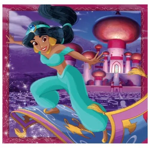 Clementoni SuperColor 3 az 1-ben 25304 puzzle – Disney Hercegnők: Ariel, Jázmin és Aranyhaj (3x48 db)
