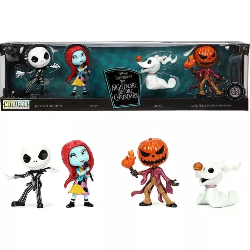 Jada Toys The Nightmare Before Christmas karácsonyi lidércnyomás fém figuraszett – 4 db