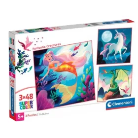 Clementoni 25319 Super Color puzzle – Fantázia (3x48 db)