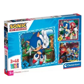 Clementoni SuperColor 3 az 1-ben 25320 Sonic puzzle (3x48 db)