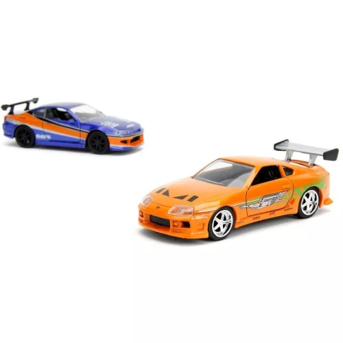 Jada Fast & Furious Legacy Series Twin Pack 1:32 kisautók – Nissan Silvia S15 és Brian's Toyota Supra duplacsomag