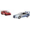 Jada Fast&Furious Twin Pack 1:32 kisautók - 2006 Mitsubishi Lancer Evo IX és Brian's 2002 Nissan Skyline GTR R34
