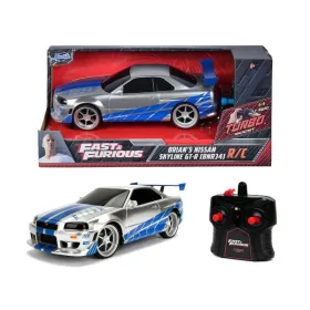 Jada Hollywood Rides RC autómodell Halálos iramban – Nissan Skyline GTR Candy Silver 1:24