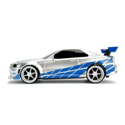 Jada Hollywood Rides RC autómodell Halálos iramban – Nissan Skyline GTR Candy Silver 1:24