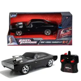 Jada Hollywood Rides RC autómodell Halálos iramban – Dodge Charger 1970 Glossy Black 1:24