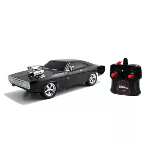 Jada Hollywood Rides RC autómodell Halálos iramban – Dodge Charger 1970 Glossy Black 1:24