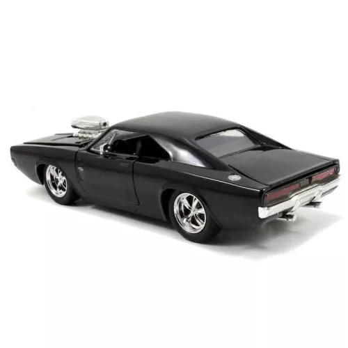 Jada Hollywood Rides RC autómodell Halálos iramban – Dodge Charger 1970 Glossy Black 1:24