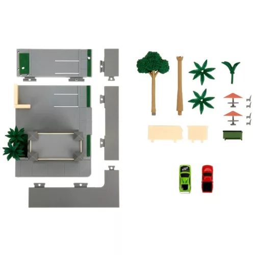 Jada Toys Toretto Market and Cafe dioráma játékszett