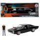 Fast & Furious 1970 Dodge Charger 1:24-es méretarányú fém modellautó Dom figurával