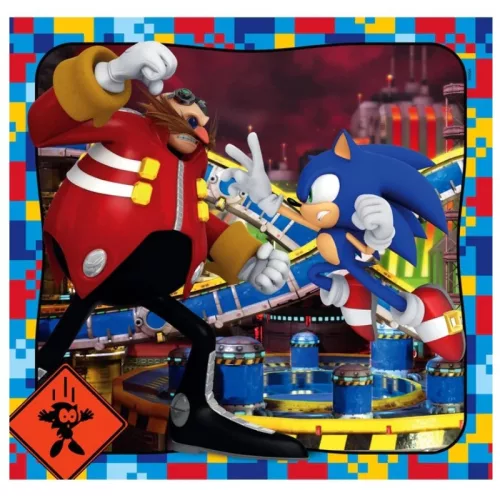 Clementoni SuperColor 3 az 1-ben 25320 Sonic puzzle (3x48 db)
