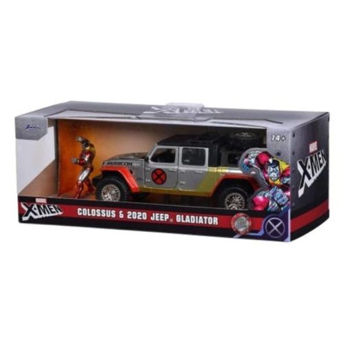 Jada Marvel X-Men Jeep Gladiator 1:32-es méretarányú autómodell Colossus játékfigurával