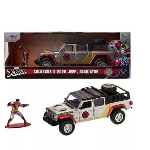 Jada Marvel X-Men Jeep Gladiator 1:32-es méretarányú autómodell Colossus játékfigurával