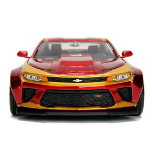Jada Marvel Bosszúállók autómodell - Vasember figura és 2016 Chevy Camaro SS