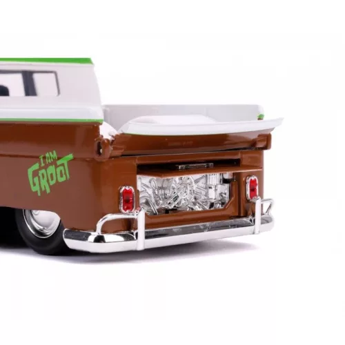 Jada Hollywood Rides Marvel játékautó figurával – 1963 Volkswagen Bus Pickup és Groot