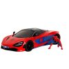 Marvel Spider-Man McLaren 720S 1:24-es méretarányú fém autómodell Pókember játékfigurával