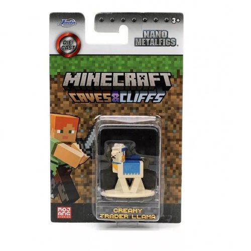 Minecraft Caves & Cliffs Nano Metal figura - Creamy Trader Llama