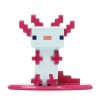 Minecraft Caves & Cliffs Nano Metal figura - Cyan Axolotl