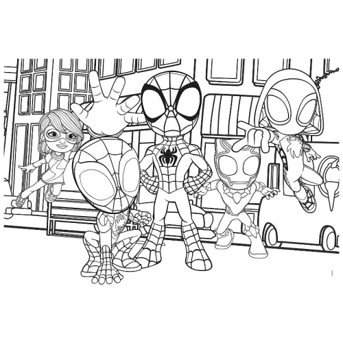 Clementoni Happy Color Double Face Pókember 25727 színezhető kétoldalas puzzle (104 db)