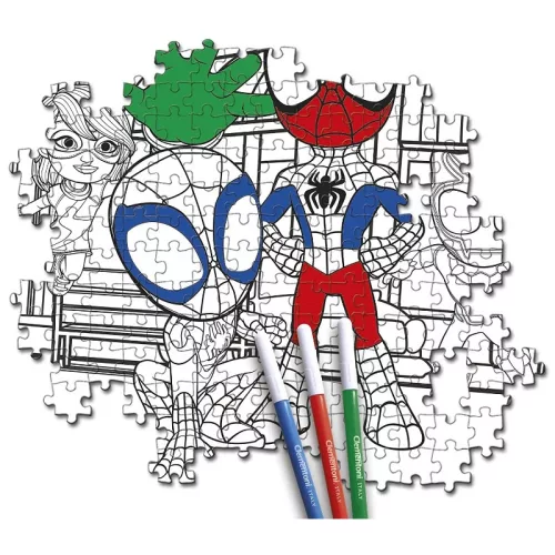 Clementoni Happy Color Double Face Pókember 25727 színezhető kétoldalas puzzle (104 db)