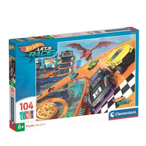 Clementoni 25760 Super Color puzzle - Hot Wheels (104 db)