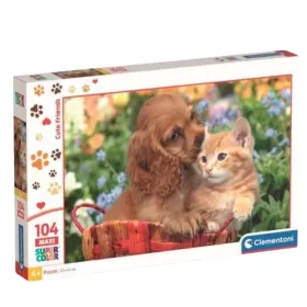 Clementoni SuperColor Maxi 25763 puzzle – Cuki barátok (104 db)