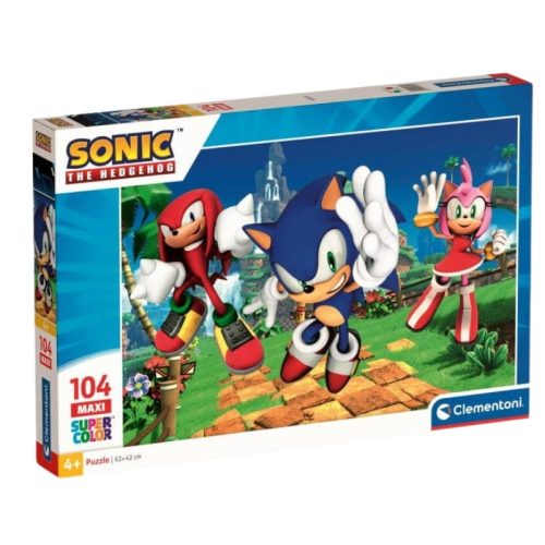 Clementoni 25764 Super Color Maxi puzzle - Sonic (104 db)