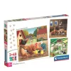 Clementoni SuperColor Farm Moments – Tanyasi pillanatok 3 x 48 darabos puzzle