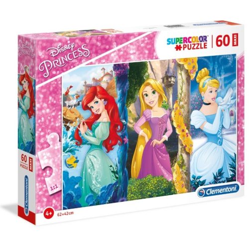 Clementoni 26416 SuperColor Maxi puzzle - Disney hercegnők (60 db)