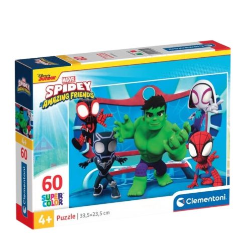 Clementoni 26595 Super Color puzzle - Marvel Spidey - Póki és Csodálatos barátai (60 db)