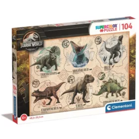 Clementoni SuperColor 27179 puzzle – Jurassic World (104 db)
