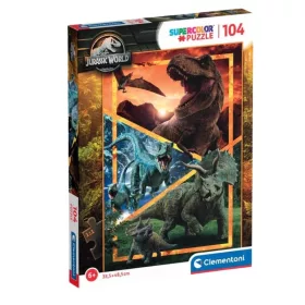 Clementoni SuperColor puzzle – Jurassic World 104 db