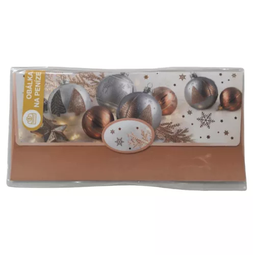 Karácsonyi pénzes boríték – világosbarna