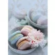 Cardex Exkluzív macaron mintás nagy ajándéktáska – 26x13x33 cm