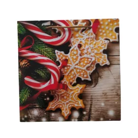 Közepes karácsonyi lakk dísztasak – Nyalóka (20x20x10 cm)