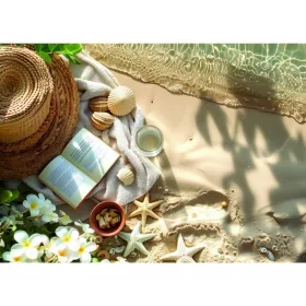 Közepes lakk B dísztasak – Tengerpart kagylókkal