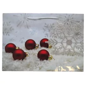 Óriás Karácsonyi lakkozott dísztasak – Hópehely (48,5×34,5×12,2 cm)