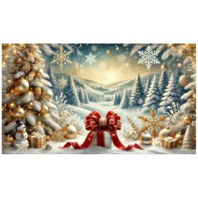 Óriás karácsonyi lakk dísztasak – Masni (48,5×34,5×12,2 cm)