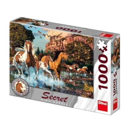 Dino 532649 Secret Collection Puzzle - Lovak (1000 db-os)